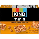 Kind Snacks Mini Caramel Almond Bar, 0.7 Ounce, 10 Per Pack, 8 Per Case