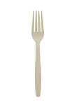 The Safety Zone Heavy Weight Polystyrene Individually Wrapped Fork Almond, 1 Count, 1 per case
