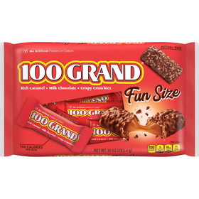 100 Grand Fun Size Lay Down Bag, 10 Ounces, 12 per case