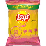 Lay's 00028400361118 Lay's Potato Chips Classic 2-1/4 Ounce 24 Count Xvl Peg