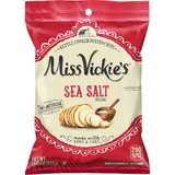 Miss Vickie's 00028400363334 Miss Vickie's Sea Salt Kettle Cooked Potato Chips 1.875oz 24Ct Xvl Peg