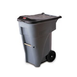Rubbermaid Commercial Products Roll Out Container Gray, 1 Count, 1 per case