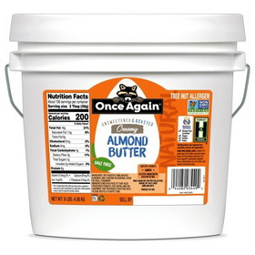 Once Again Nut Butter Natural Almond Butter Smooth, 9 Pounds, 1 per case
