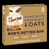 Bob's Red Mill Natural Foods Inc Peanut Butter Chocolate And Oats, 1.48 Ounce, 5 Per Pack, 6 Per Case