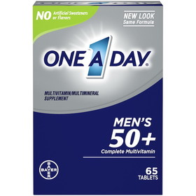 One-A-Day Mens 50+ Advantage, 65 Piece, 3 per box, 8 per case