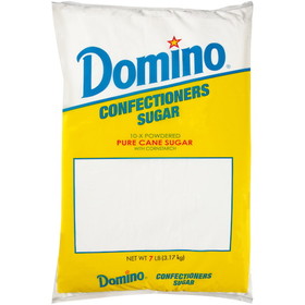 Domino 404438 Foods Powdered Sugar Polybagged, 7 Pounds, 6 per case