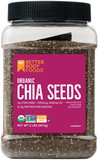 Betterbody Foods Organic Chia Seeds, 2 Pounds, 6 per case
