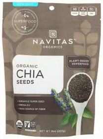 Navitas Organics Organic Chia Seeds, 8 Ounces, 12 per case