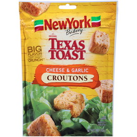 New York Texas Toast Cheese &amp; Garlic Croutons, 5 Ounces, 12 per case