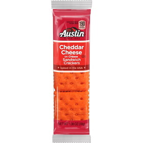 Austin Cheese On Cheese Crackers, 1.38 Ounces, 12 per case