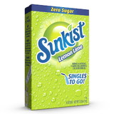 Sunkist 32406 Lemon Lime Drink Mix Singles 12-6 Count