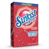 Sunkist 32407 Red Punch Drink Mix Singles 12-6 Count