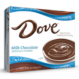 Dove Milk Chocolate Pudding, 3.03 Ounces, 12 per case