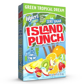 Wylers Light 34433 Island Punch Tropical Dream Singles 12-10 Count
