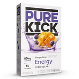 Pure Kick Energy Drink Mix Mango Acai Singles To Go, 6 Count, 12 per case