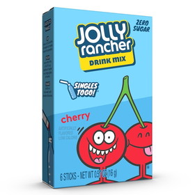 Jolly Rancher 33733 Cherry Powdered Drink Singles To Go 12-6 Count