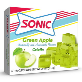 Sonic Green Apple Gelatin, 3.94 Ounces, 12 per case
