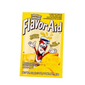 Flavor Aid Unsweetened Lemonade Soft Drink Mix, 2 Quart, 192 per case