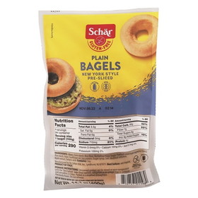 Schar 1100610600 Gluten Free Plain Bagel 4-14.1 ounce