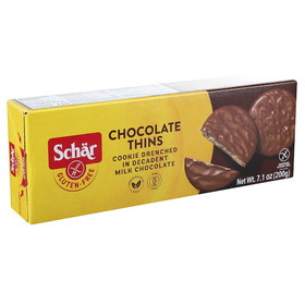 Schar 1103460300 Gluten Free Chocolate Thins 12-7.1 Ounce