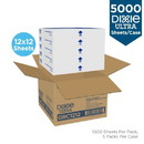 Dixie Ultra GRC1212 Dixie Ultra(Tm) Grease Resistant Sandwich Wrap And Liner By Gp Pro (Georgia-Pacific) White 12 X12 5000 Sheets Per Case (5 Packs Of 1000 Sheets)