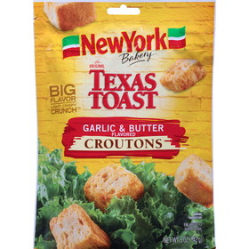New York Texas Toast Garlic &amp; Butter Croutons, 5 Ounces, 12 per case