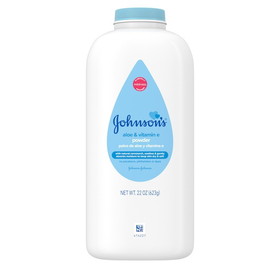 Johnson's Baby 1117865 Powder Aloe & Vitamin E With Cornstarch 6-3-22 ounce