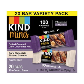 Kind Healthy Snacks Salted Caramel Chocolate Nut Dark Chocolate Almond Coconut, 14 Ounces, 4 per case