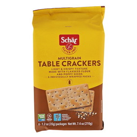 Schar Gluten Free Multigrain Crackers, 7.4 Ounces, 5 per case