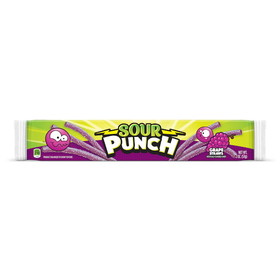 Sour Punch Grape Straws, 2 Ounces, 12 per case