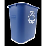 Rubbermaid Commercial FG295673BLUE Recycling Container Medium 28 Quart Blue 12-1 Count