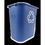 Rubbermaid Commercial Products Recycling Container Medium 28 Quart Blue, 1 Count, 12 per case, Price/Case