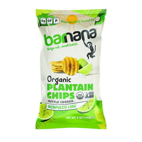 Barnana Lime Plantain Chips, 140 Gram, 6 per case