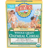 Earth's Best Whole Grain Oatmeal Cereal, 8 Ounces, 12 Per Case