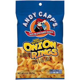 Andy Capp Beer Battered Onion Rings Baked, 2 Ounces, 12 per case
