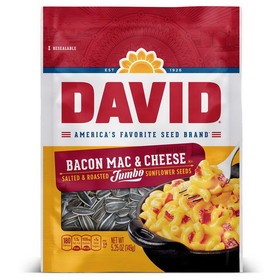 David Salted Bacon Mac &amp; Cheese Sunflower Seed, 5.25 Ounces, 12 per case
