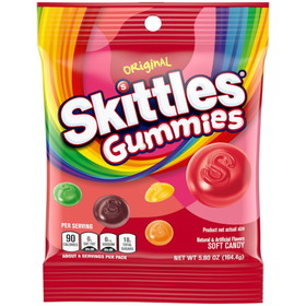 Skittles Gummies Original Peg Pack, 5.8 Ounce, 12 per case