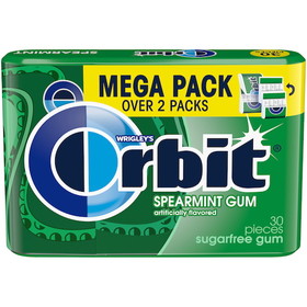 Orbit Spearmint Mega Pack, 2.011 Ounce, 8 per case