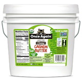 Once Again Nut Butter Organic Cashew Butter, 9 Pounds, 1 per case