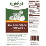Highland Pink Lemonade Drink Mix 12-18 Ounce