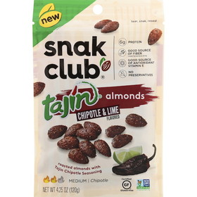 Snak Club 1751645 Small Gusset Tajin Chipotle Almond 6-1 Each