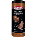 Weiman Products Leather Wipes, 30 Count, 4 per case