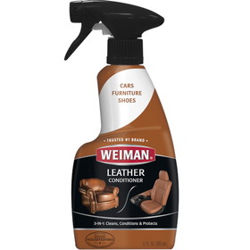 Weiman Products Leather Cleaner &amp; Conditioner Trigger, 12 Fluid Ounces, 6 per case