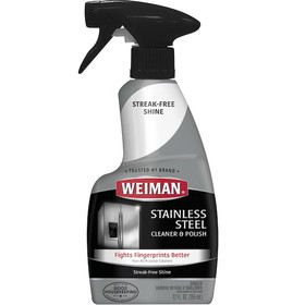 Weiman Products Stainless Steel Clean &amp; Polish, 12 Fluid Ounces, 6 per case