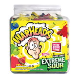 Warheads Xtreme Sour Hard Candy Tub, 34 Ounces, 6 per case
