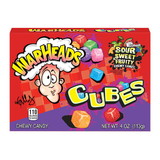 Warheads Cubes Theater Box, 4 Ounces, 12 per case