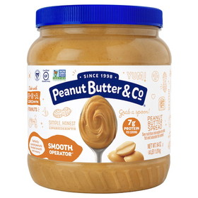 Peanut Butter &amp; Co Smooth Operator Natural Peanut Butter, 4 Pounds, 6 per case