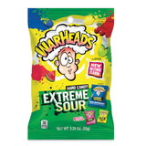 Warheads Xtreme Sour Hard Candy Peg Bag, 3.25 Ounces, 12 per case