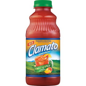 Clamato Sweet &amp; Spicy, 32 Fluid Ounces, 12 per case