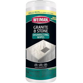 Weiman Products Granite &amp; Stone Disinfecting Wipes, 30 Count, 6 per case